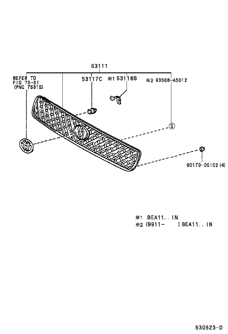  RAV4 EV |  RADIATOR GRILLE