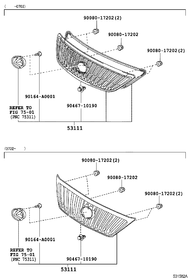  RX330 350 NAP |  RADIATOR GRILLE