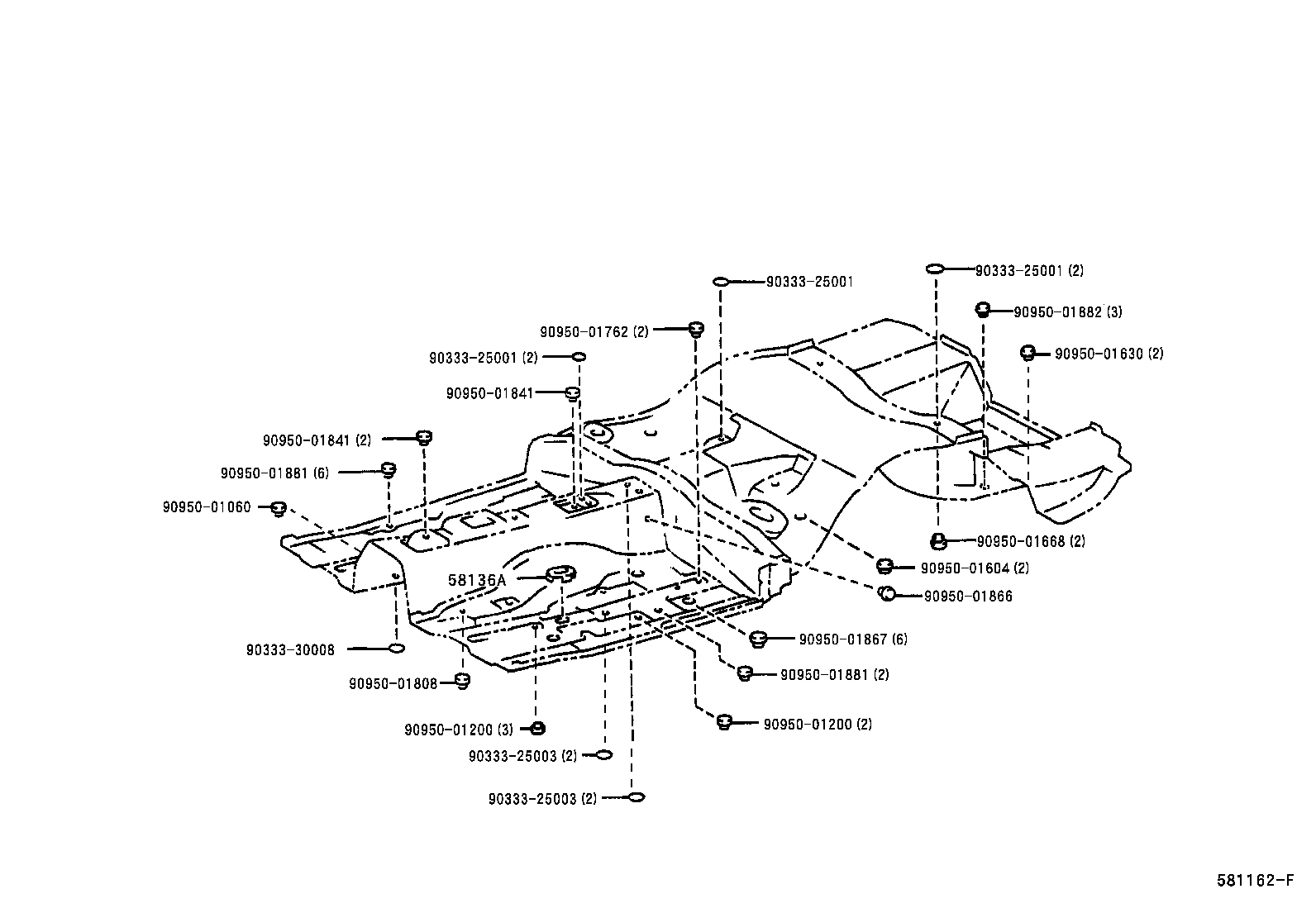  IS300 |  FLOOR PAN LOWER BACK PANEL