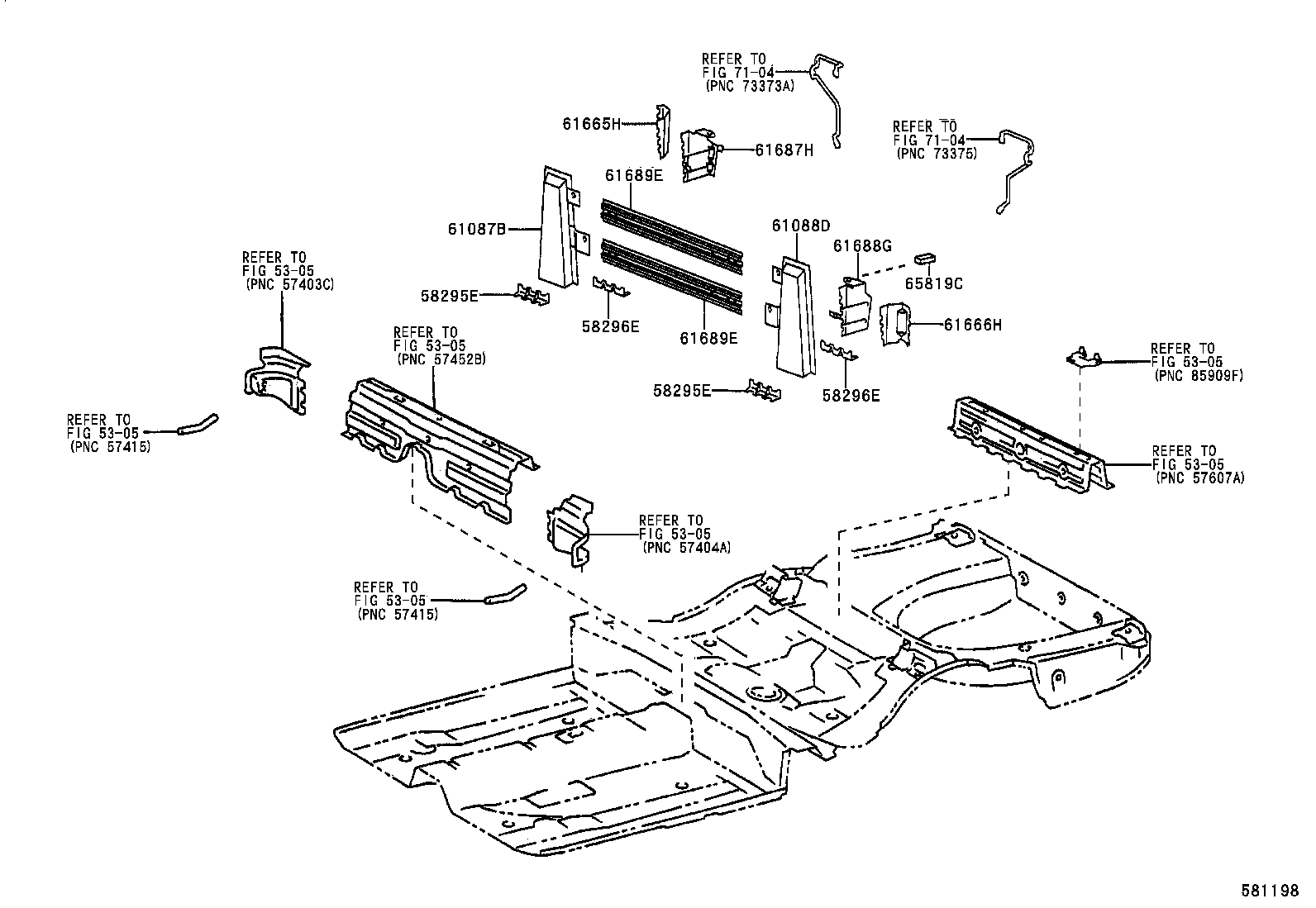  SOLARA |  FLOOR PAN LOWER BACK PANEL