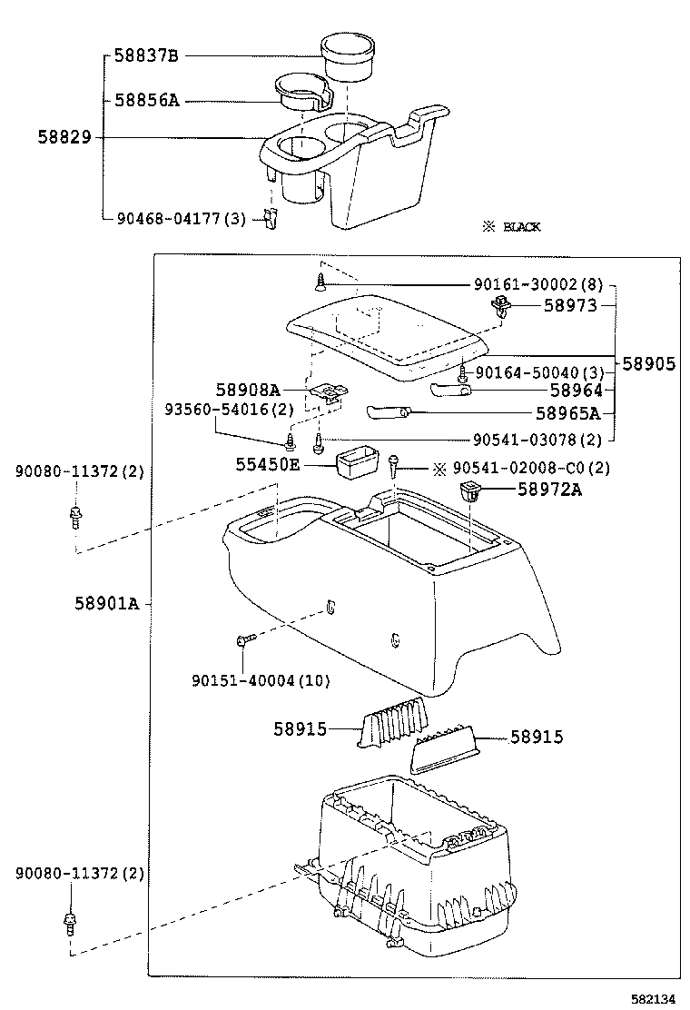  TUNDRA |  CONSOLE BOX BRACKET