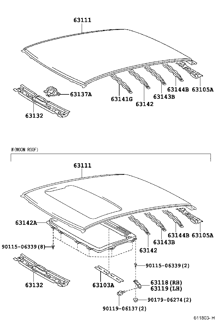  SCION XA |  ROOF PANEL BACK WINDOW GLASS