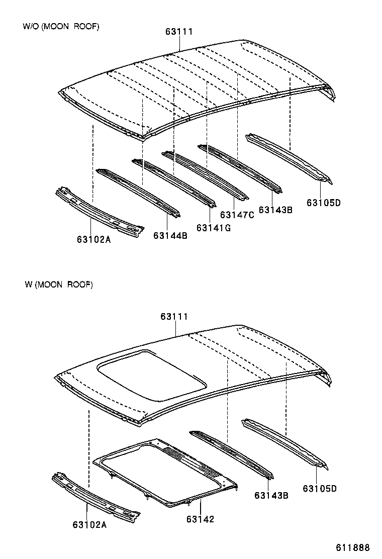  TUNDRA |  ROOF PANEL BACK PANEL