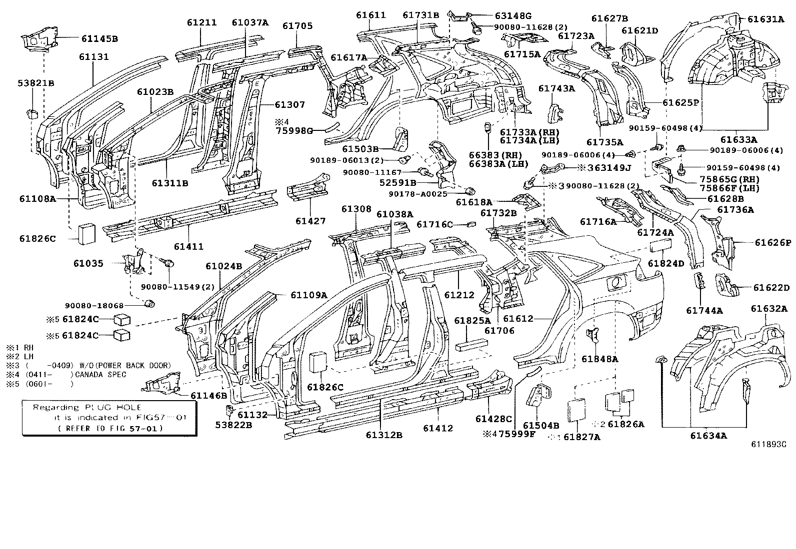  RX330 350 NAP |  SIDE MEMBER