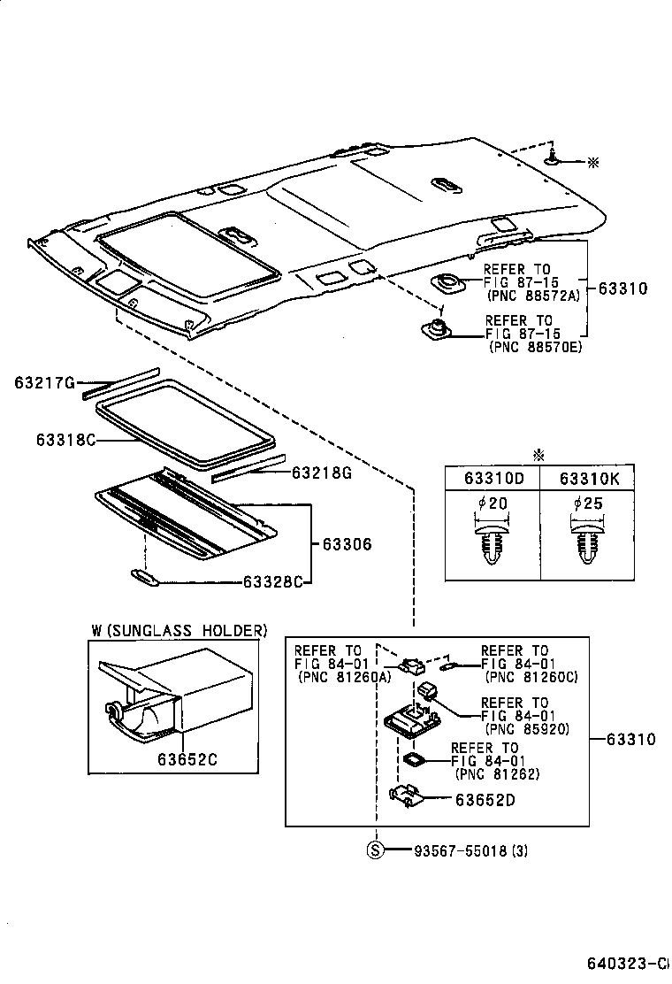  SIENNA |  ROOF HEADLINING SILENCER PAD