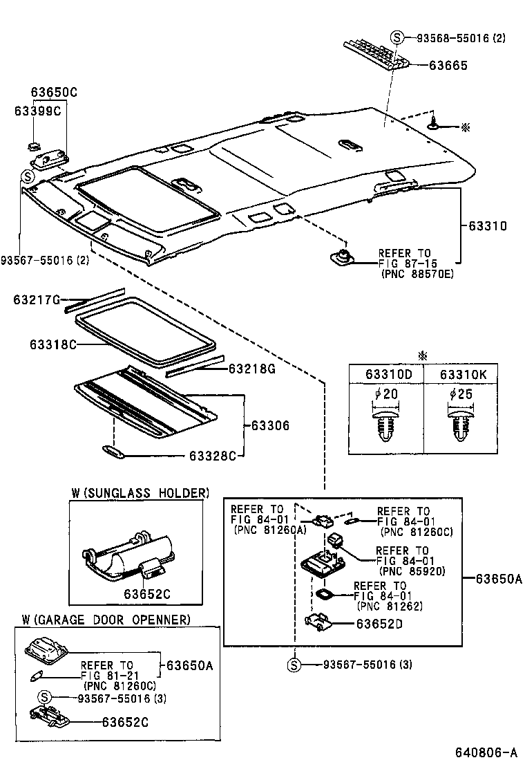  SIENNA |  ROOF HEADLINING SILENCER PAD