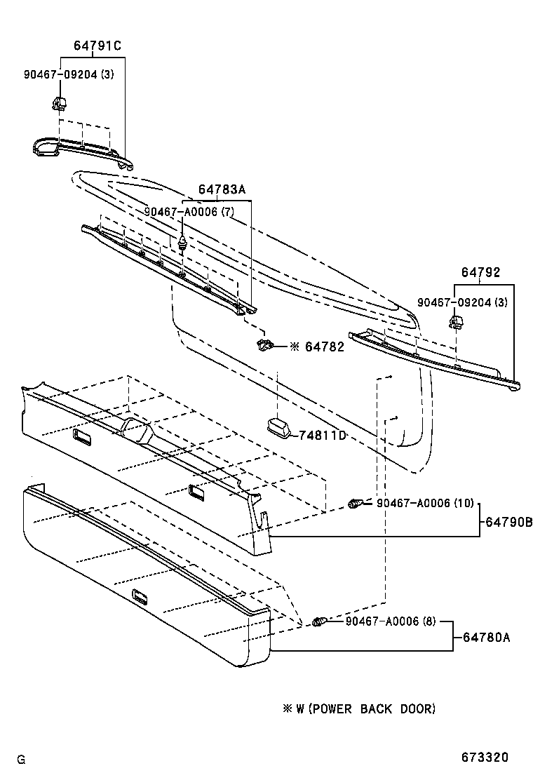  RX330 350 NAP |  BACK DOOR PANEL GLASS