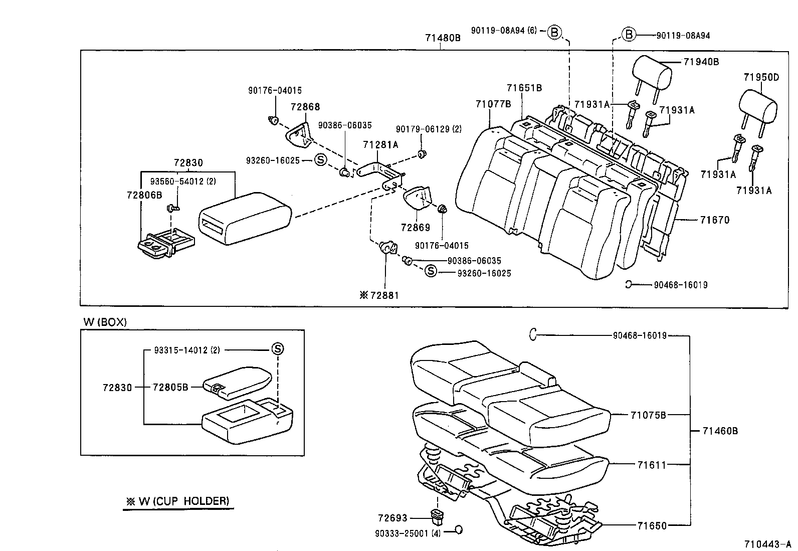  LS400 |  REAR SEAT SEAT TRACK