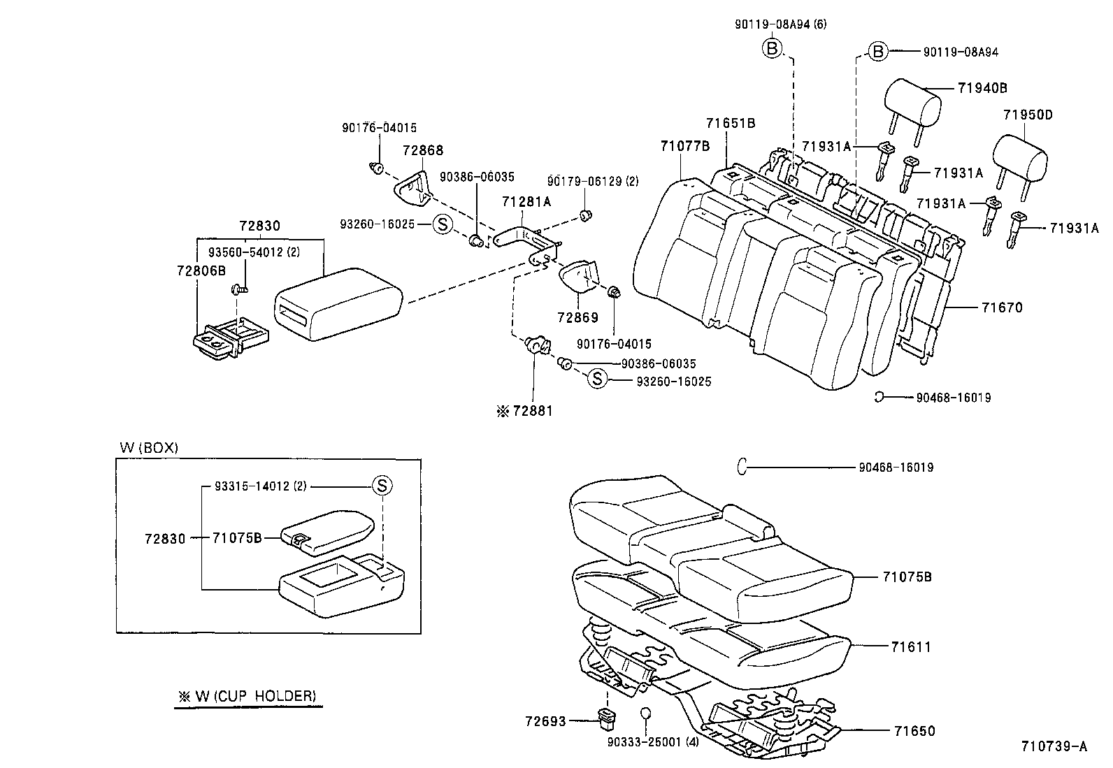  LS400 |  REAR SEAT SEAT TRACK