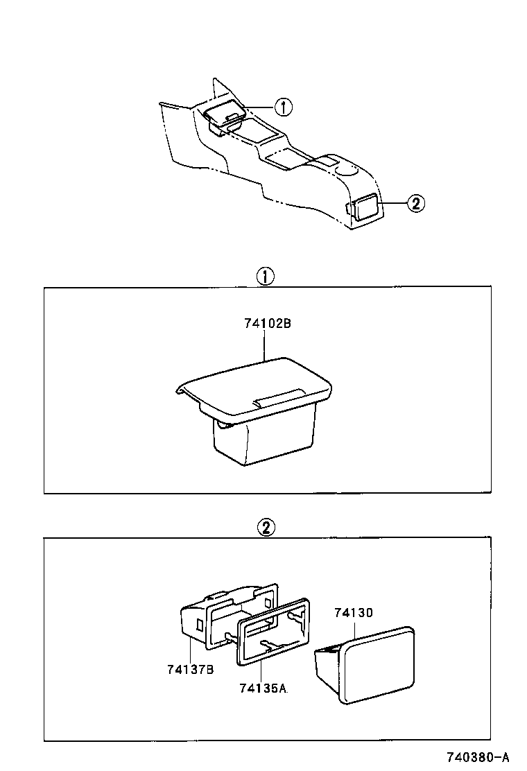  RAV4 EV |  ASH RECEPTACLE