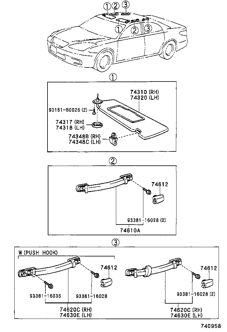  ES300 330 |  ARMREST VISOR