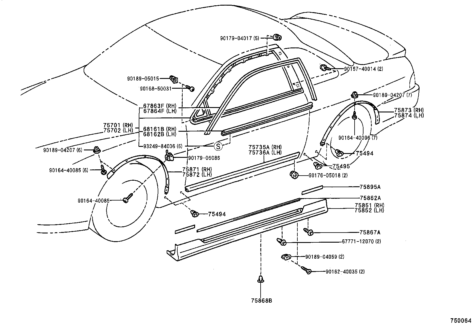  SC300 400 |  SIDE MOULDING