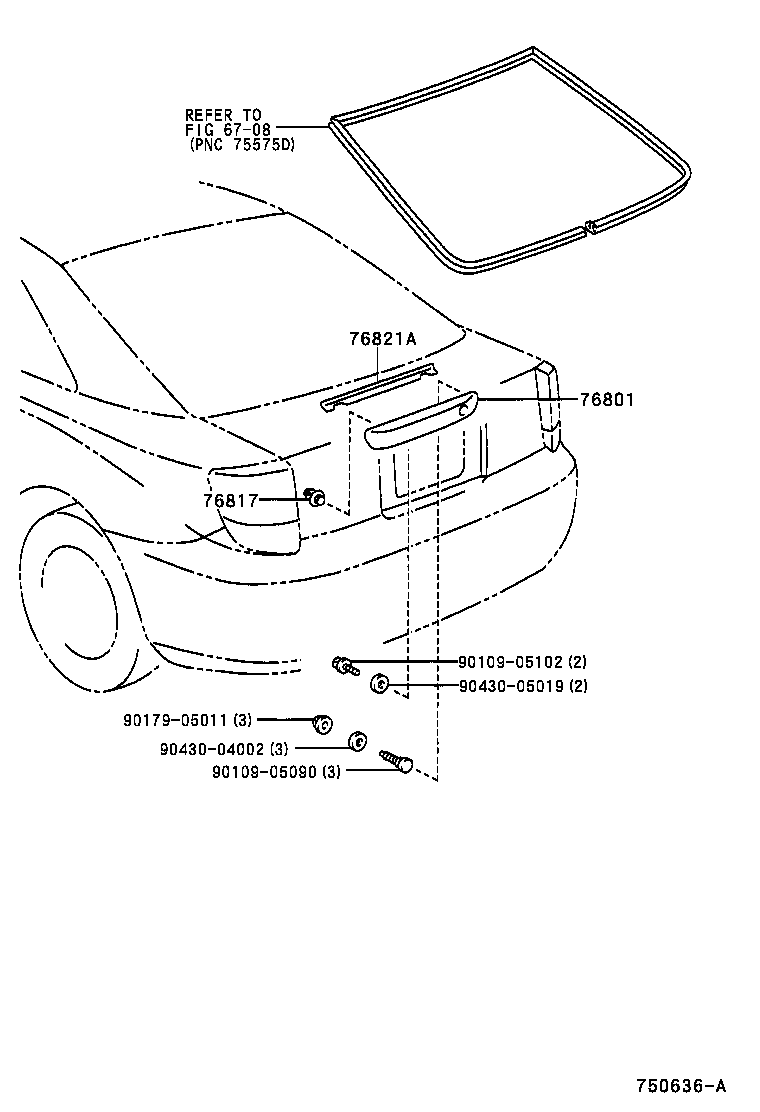  CELICA |  REAR MOULDING