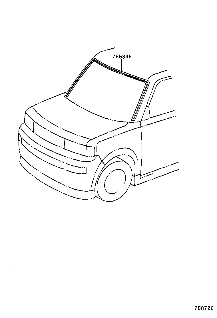  SCION XB |  FRONT MOULDING