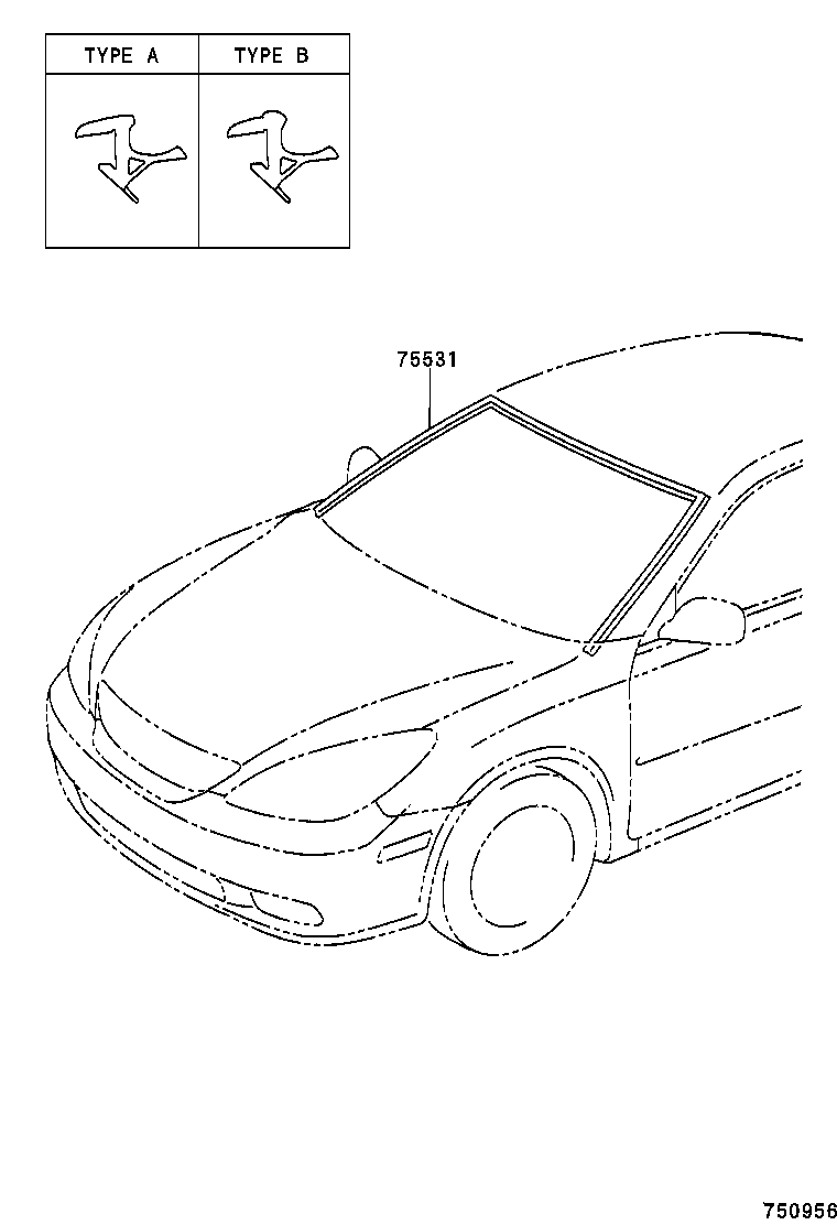  ES300 330 |  FRONT MOULDING