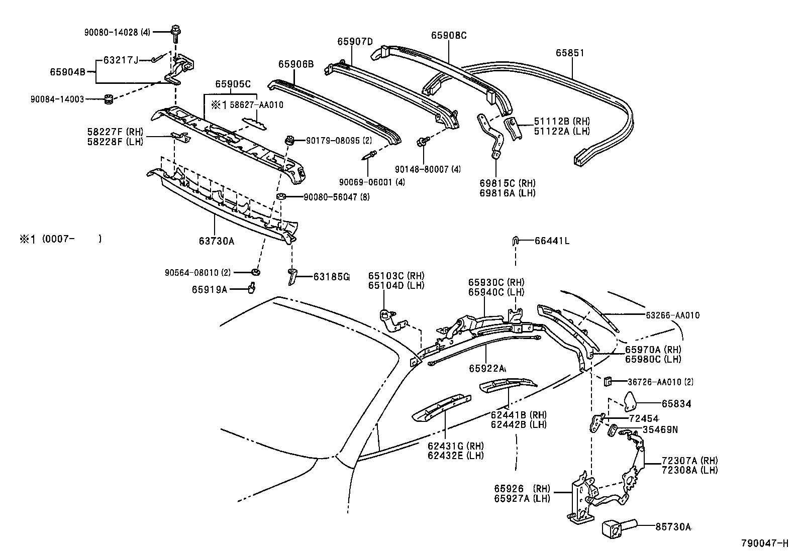  SOLARA |  CONVERTIBLE PARTS