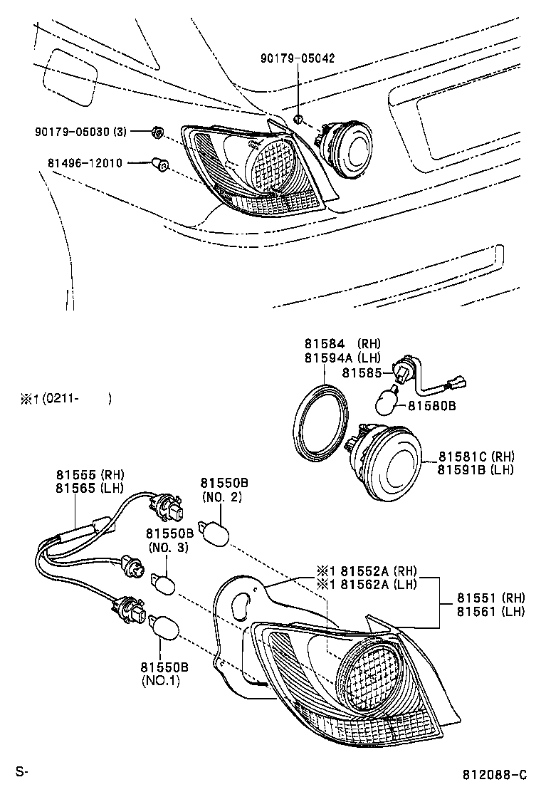  IS300 |  REAR COMBINATION LAMP