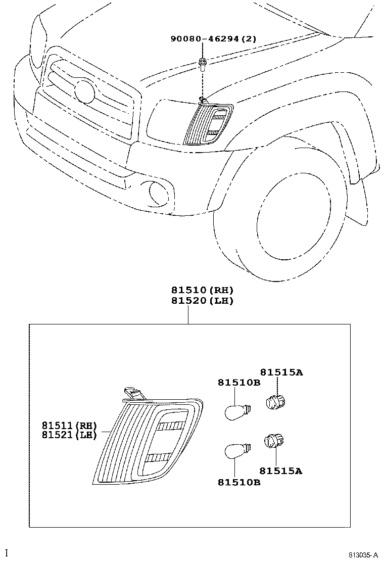  TUNDRA |  FRONT TURN SIGNAL LAMP