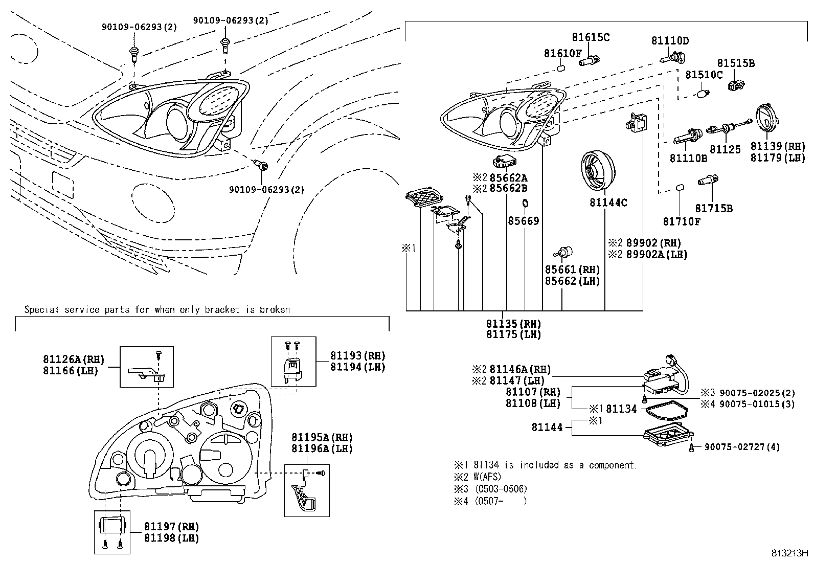  RX400H |  HEADLAMP