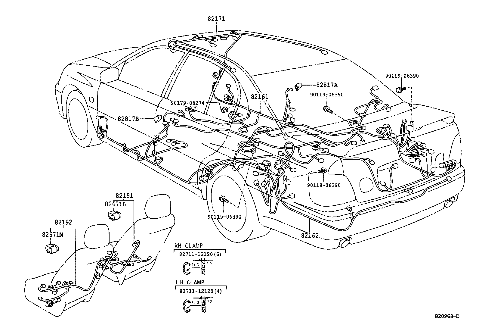  GS300 400 430 |  WIRING CLAMP