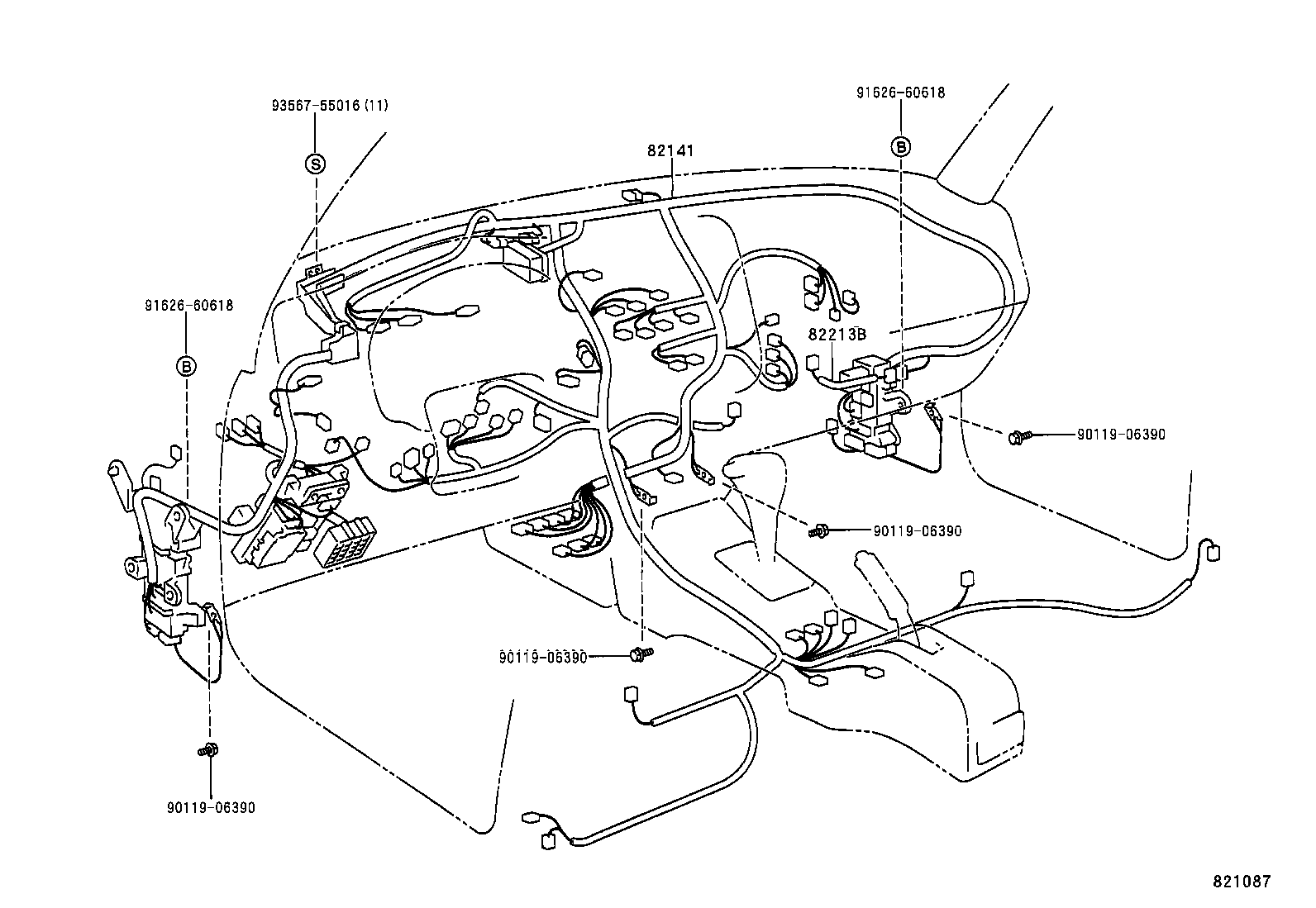  RAV4 EV |  WIRING CLAMP