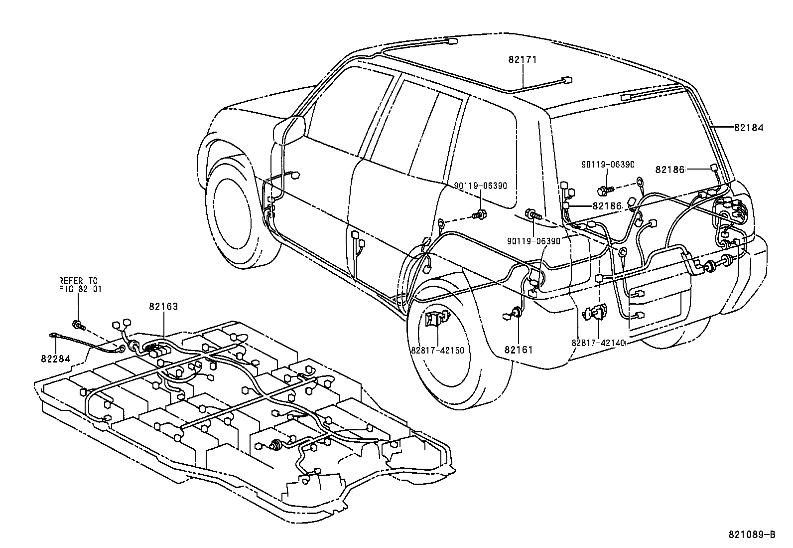  RAV4 EV |  WIRING CLAMP