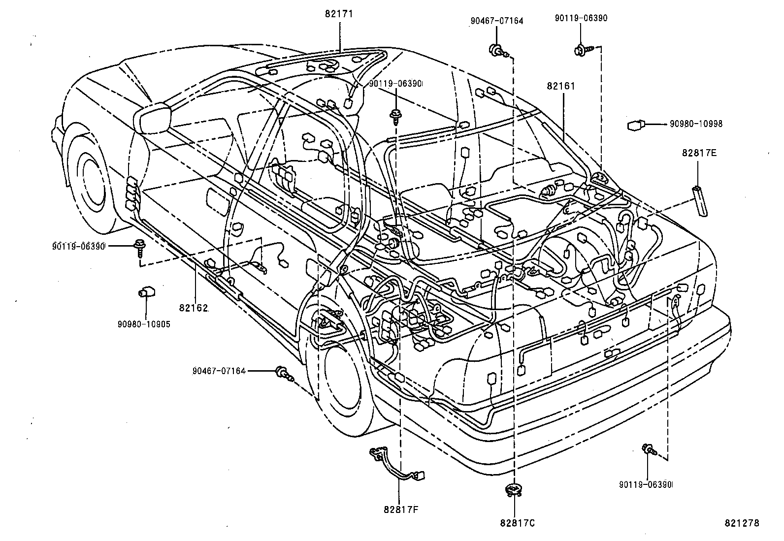  LS400 |  WIRING CLAMP