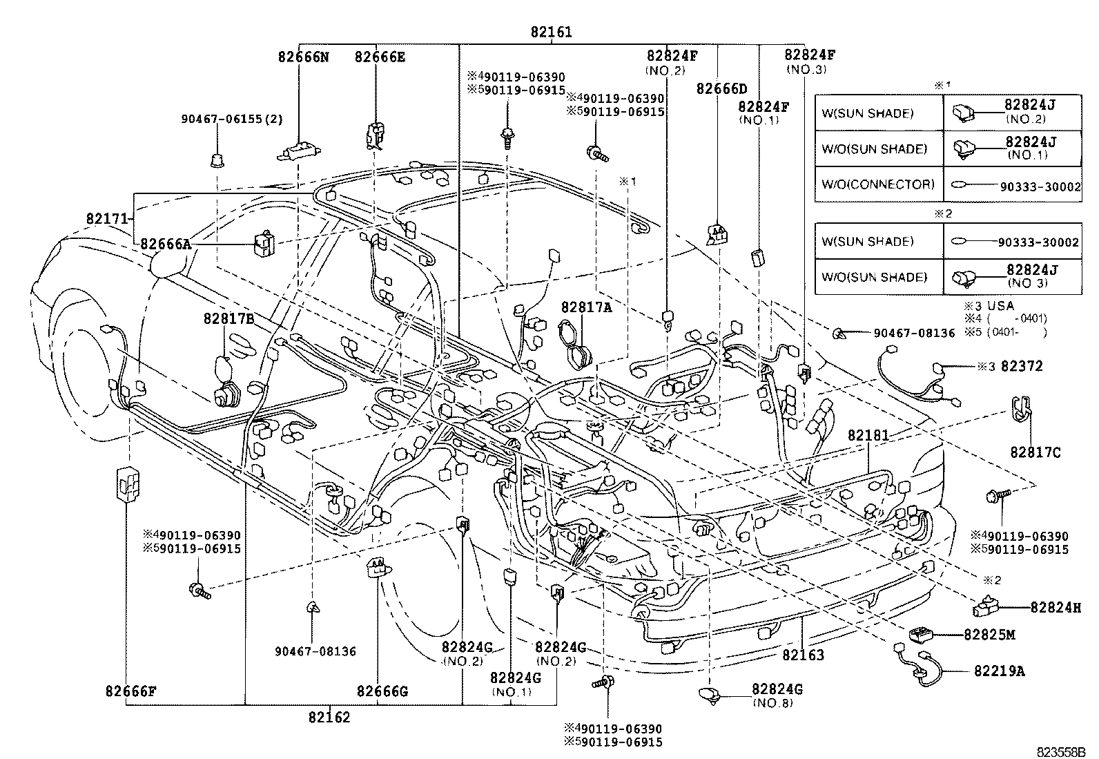  LS430 |  WIRING CLAMP