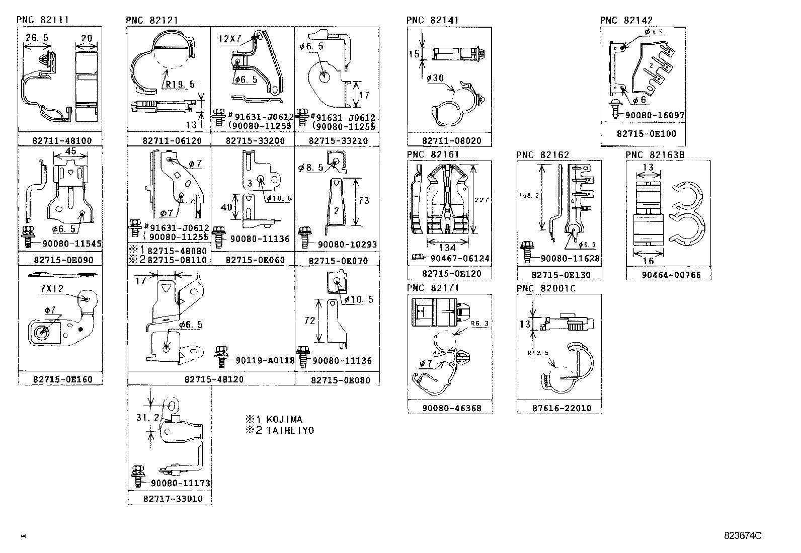  RX330 350 NAP |  WIRING CLAMP