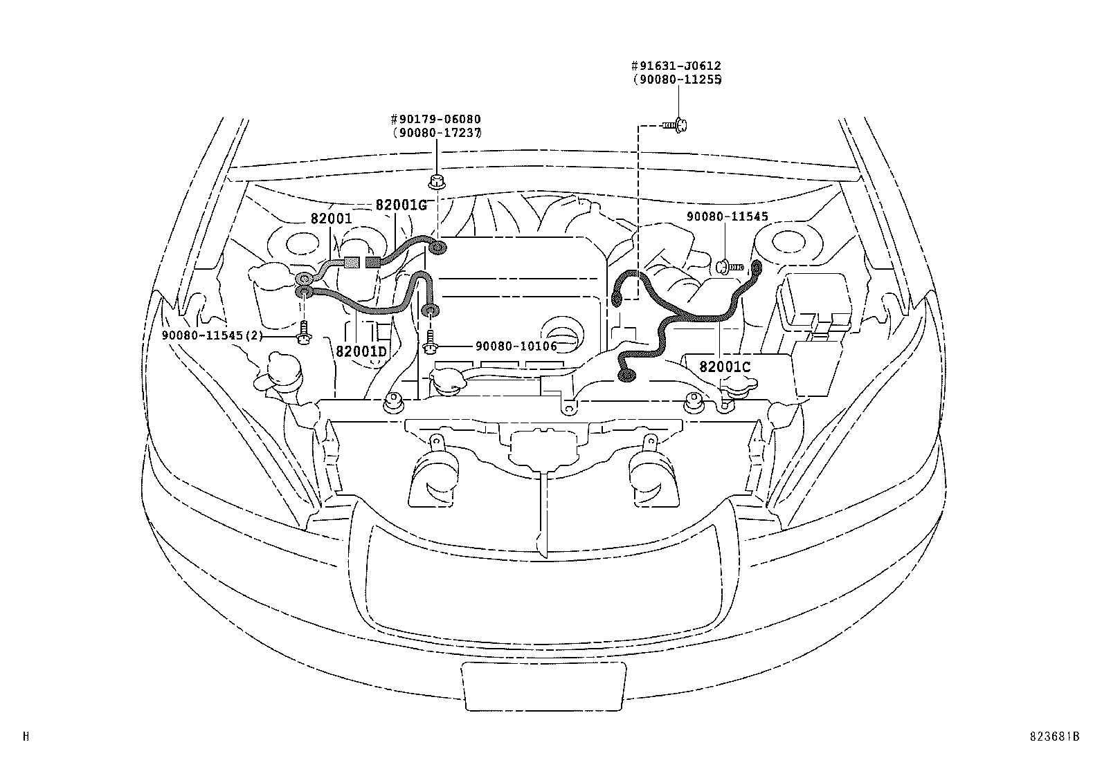  RX330 350 NAP |  WIRING CLAMP