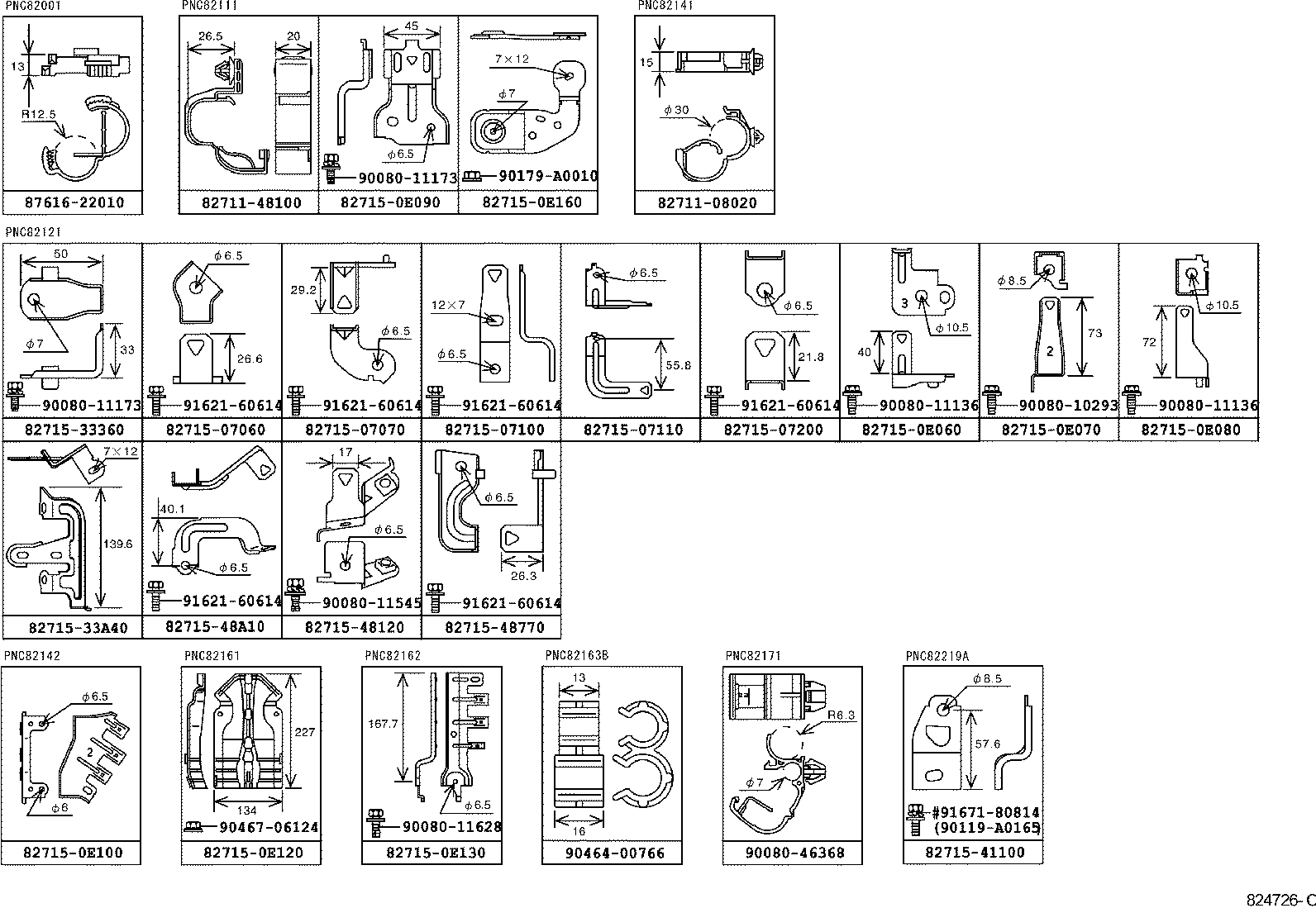  RX330 350 NAP |  WIRING CLAMP