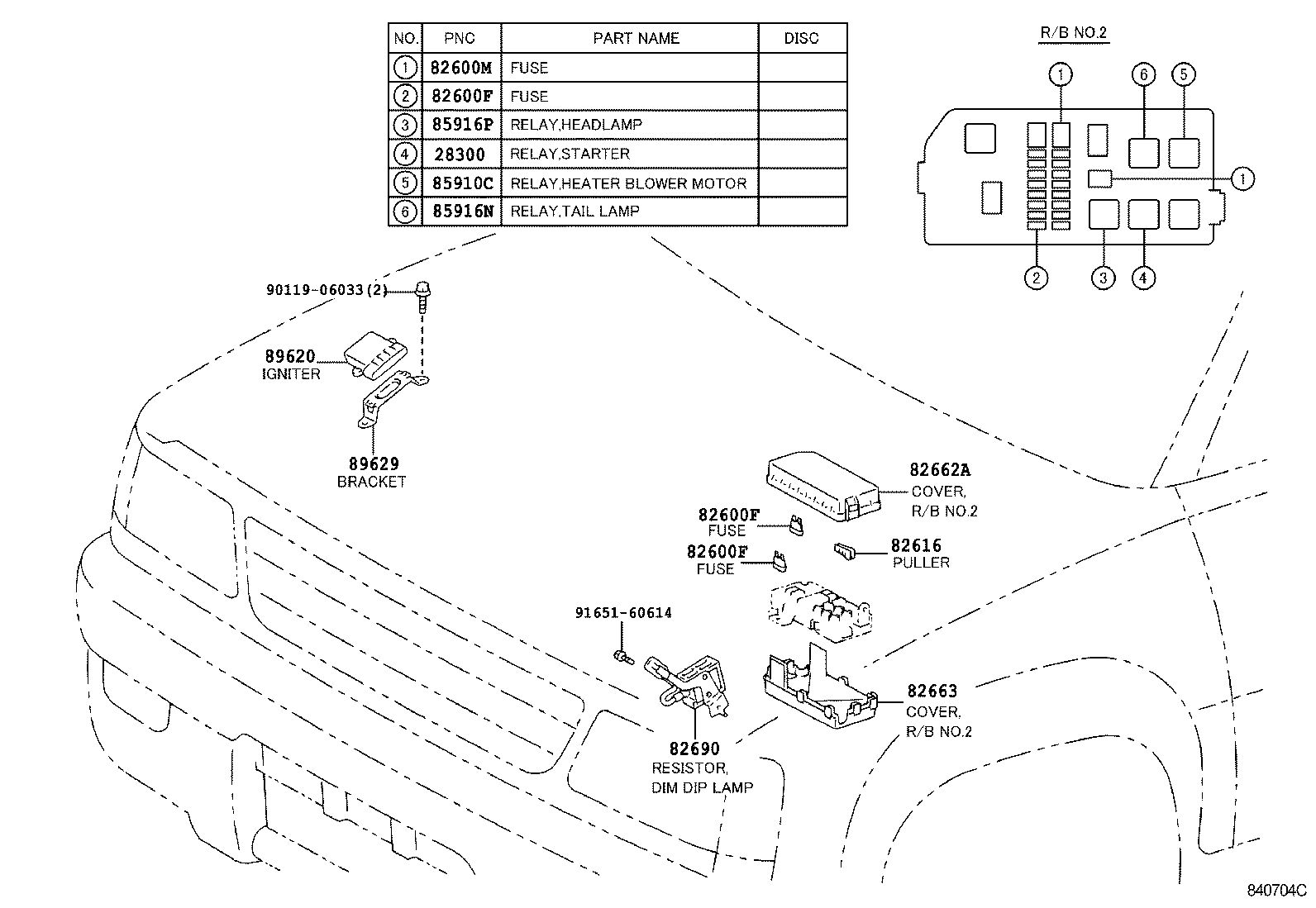  TACOMA |  SWITCH RELAY COMPUTER