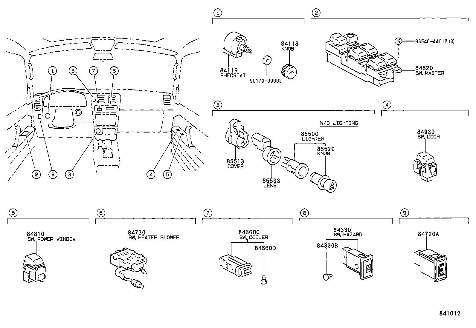  TACOMA |  SWITCH RELAY COMPUTER