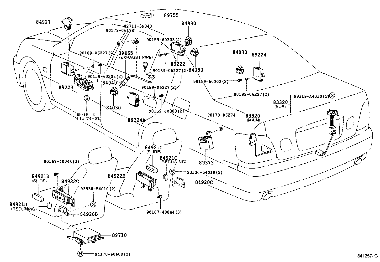  GS300 400 430 |  SWITCH RELAY COMPUTER