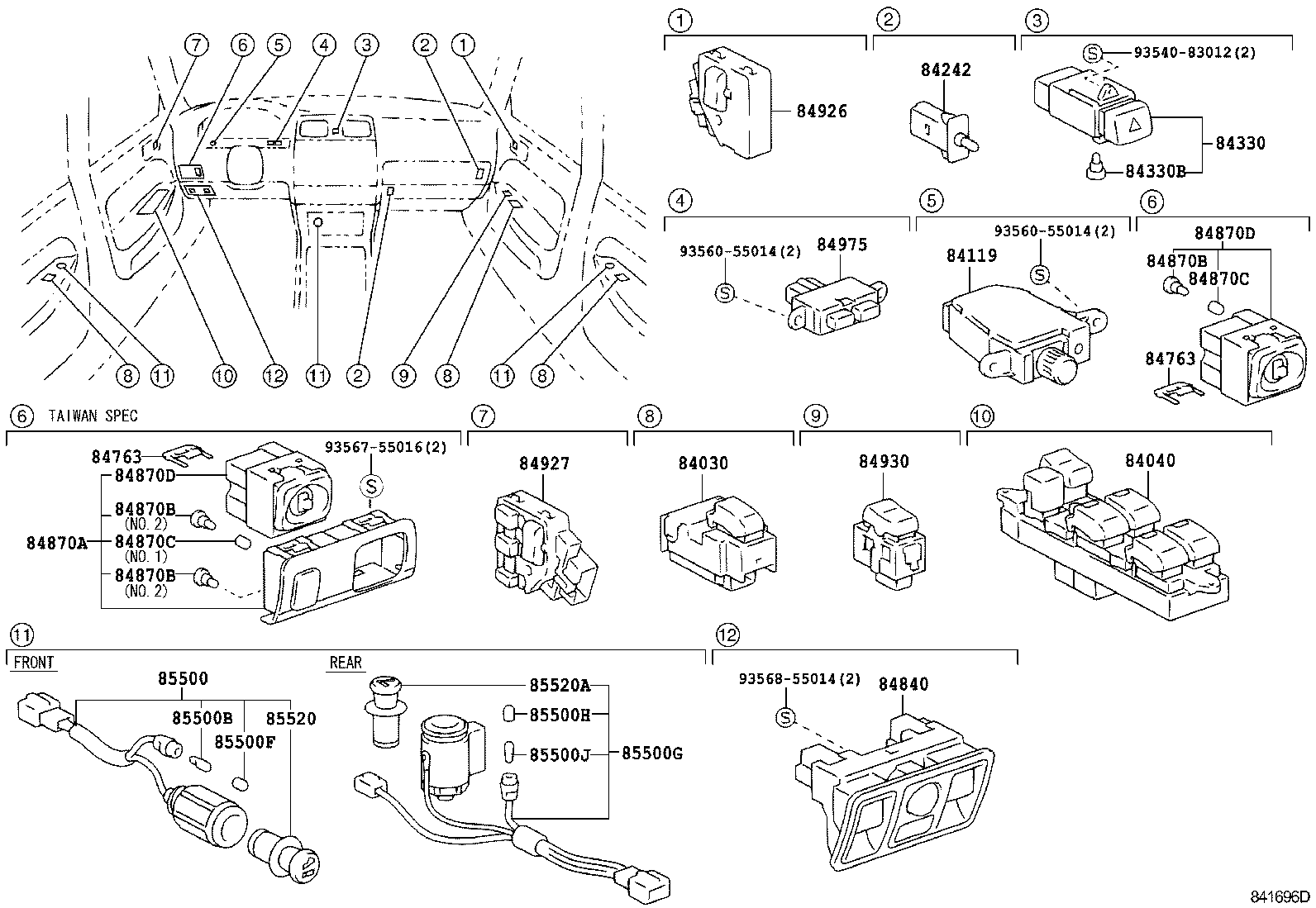  LS400 |  SWITCH RELAY COMPUTER