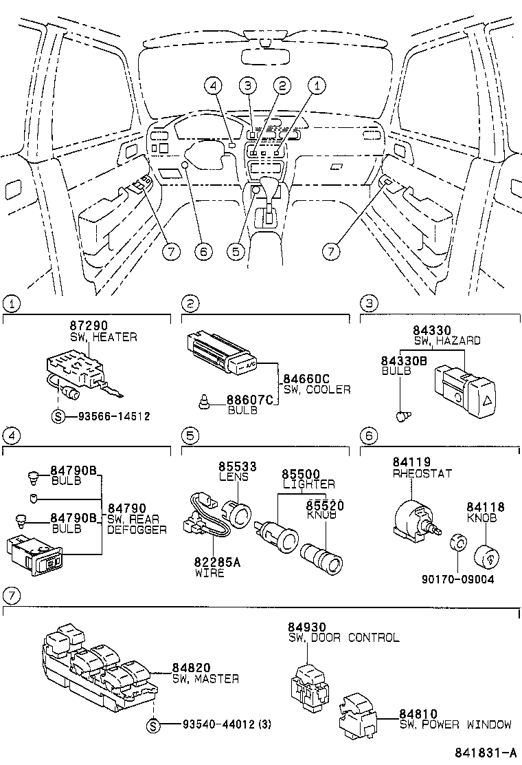  TERCEL |  SWITCH RELAY COMPUTER