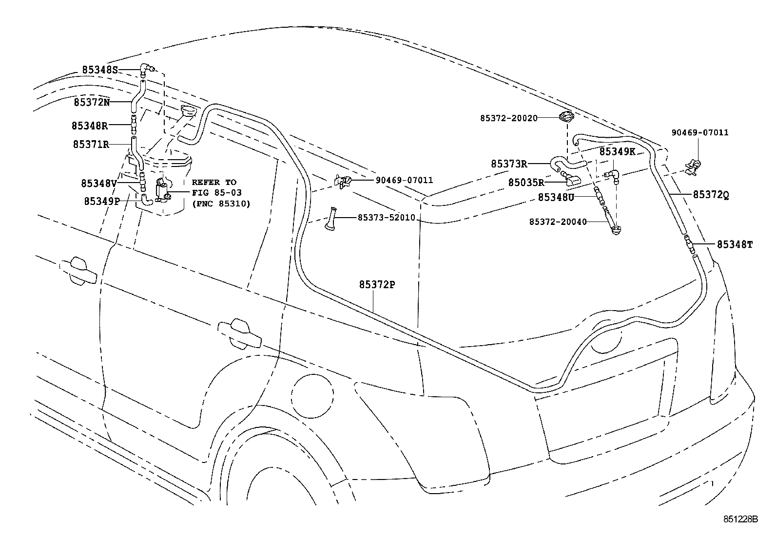  SCION XA |  REAR WASHER