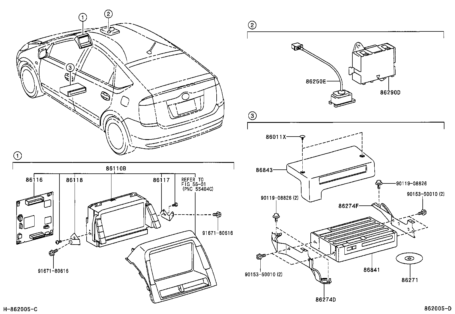  PRIUS |  NAVIGATION FRONT MONITOR DISPLAY