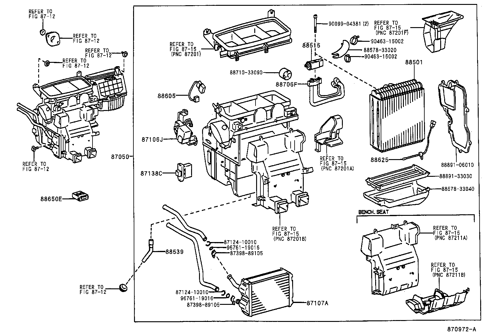  AVALON |  HEATING AIR CONDITIONING COOLER UNIT