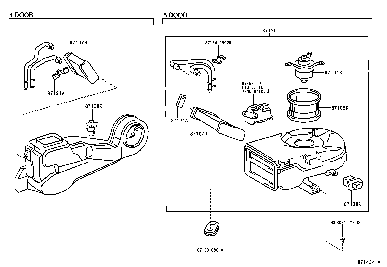  SIENNA |  HEATING AIR CONDITIONING HEATER UNIT BLOWER