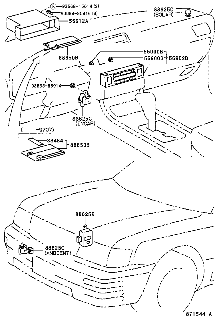  LS400 |  HEATING AIR CONDITIONING CONTROL AIR DUCT