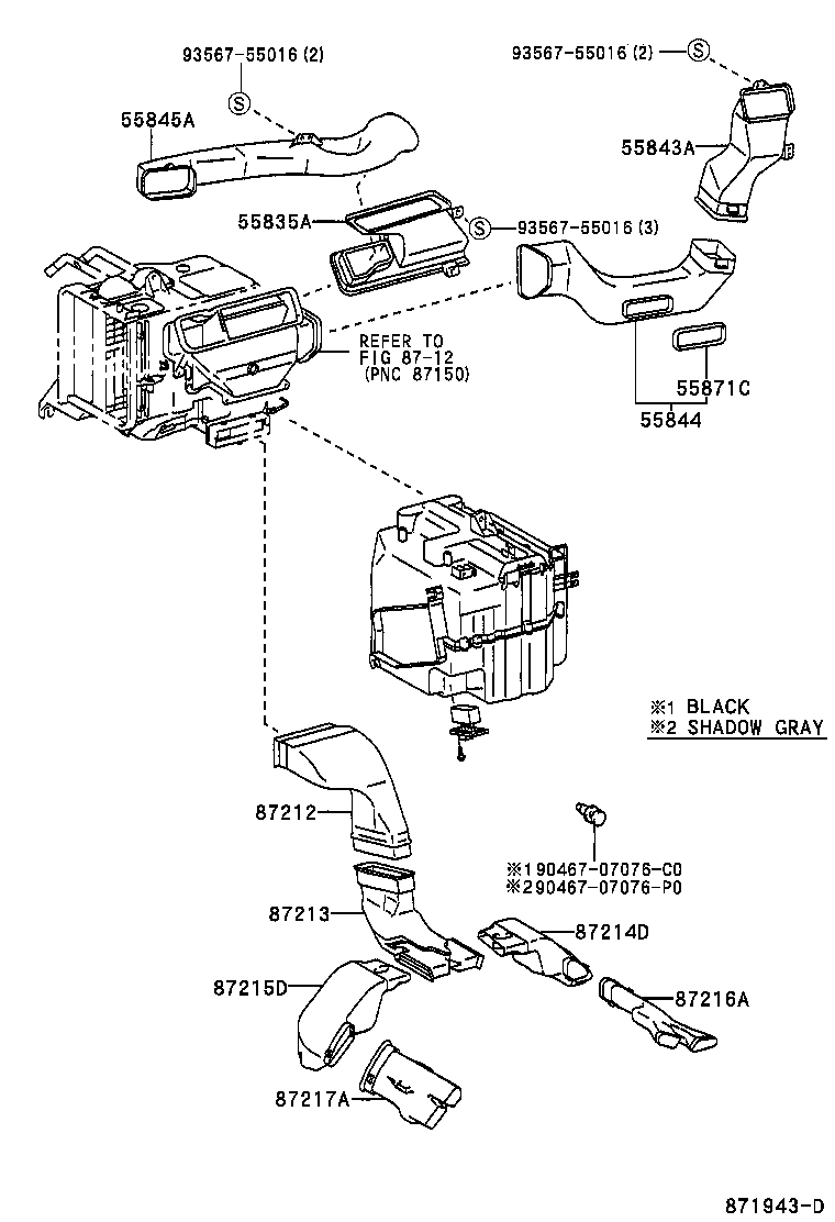  RAV4 EV |  HEATING AIR CONDITIONING CONTROL AIR DUCT