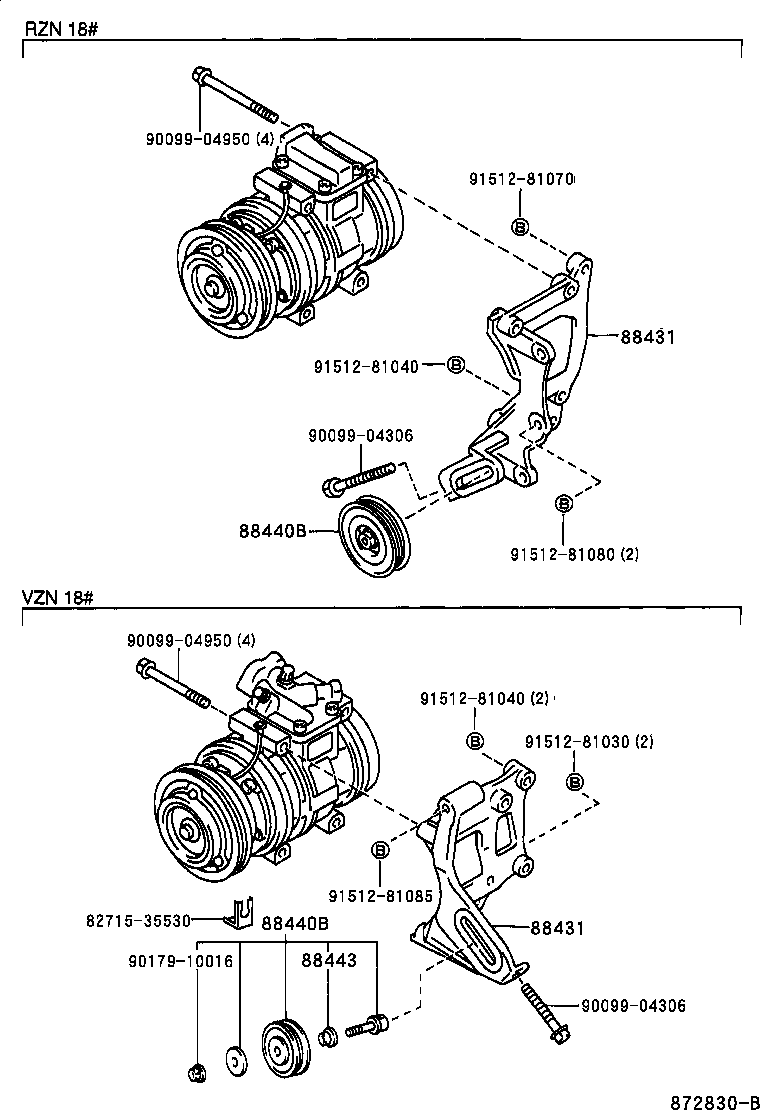  4RUNNER |  HEATING AIR CONDITIONING COMPRESSOR