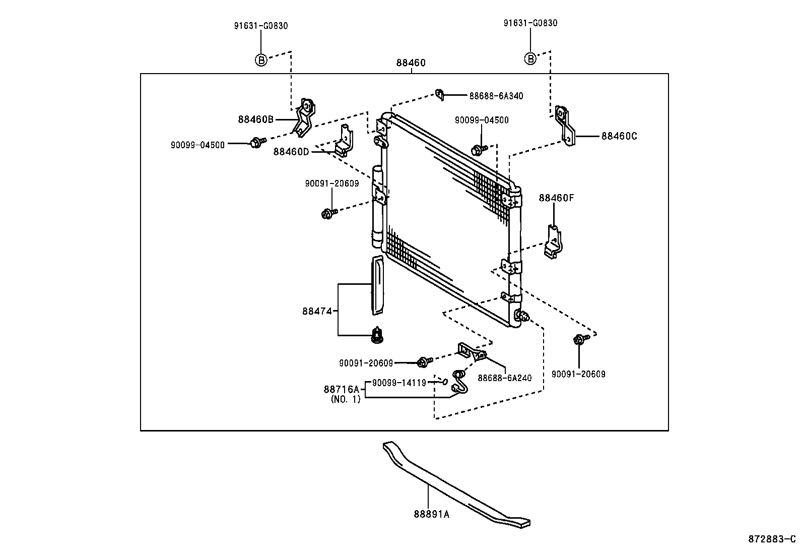  LAND CRUISER 100 |  HEATING AIR CONDITIONING COOLER PIPING