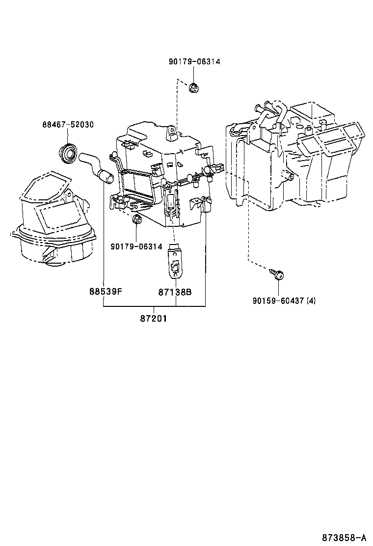  MR2 |  HEATING AIR CONDITIONING CONTROL AIR DUCT