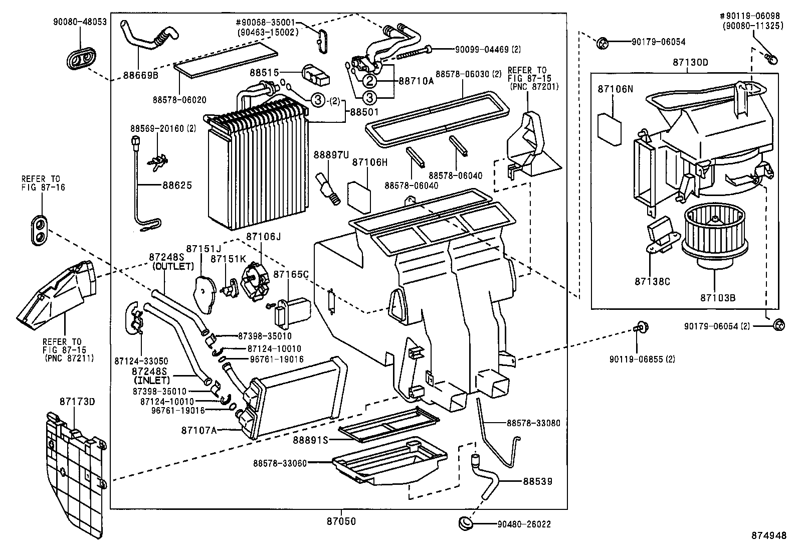  SOLARA |  HEATING AIR CONDITIONING COOLER UNIT