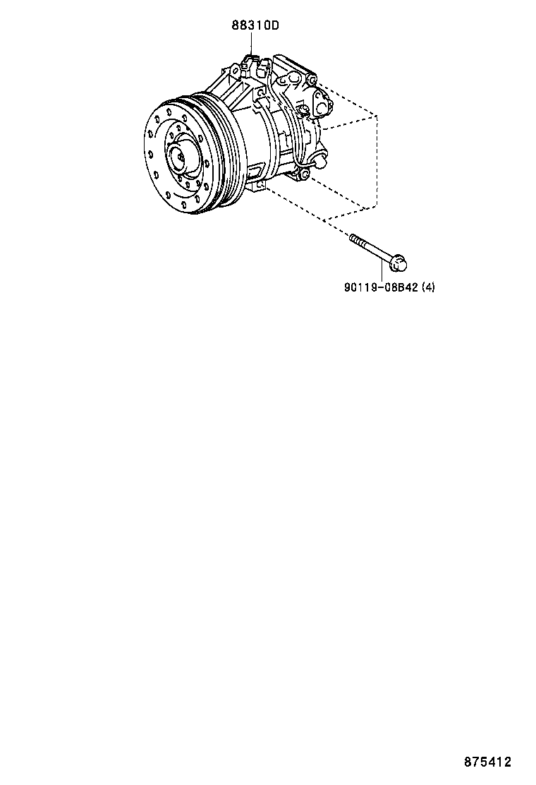  SCION XA |  HEATING AIR CONDITIONING COMPRESSOR