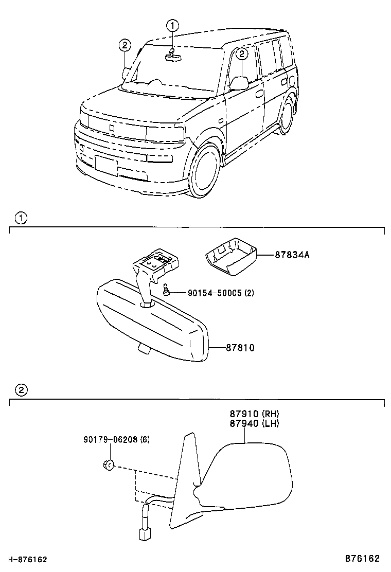  SCION XB |  MIRROR