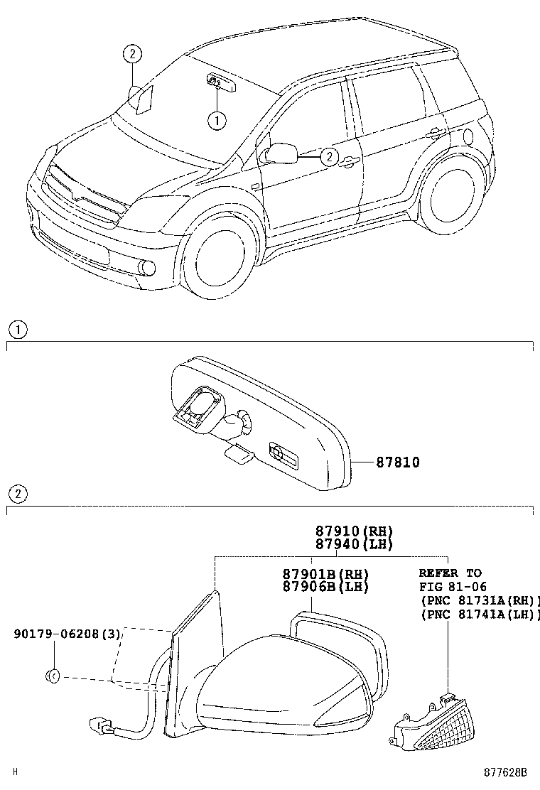  SCION XA |  MIRROR