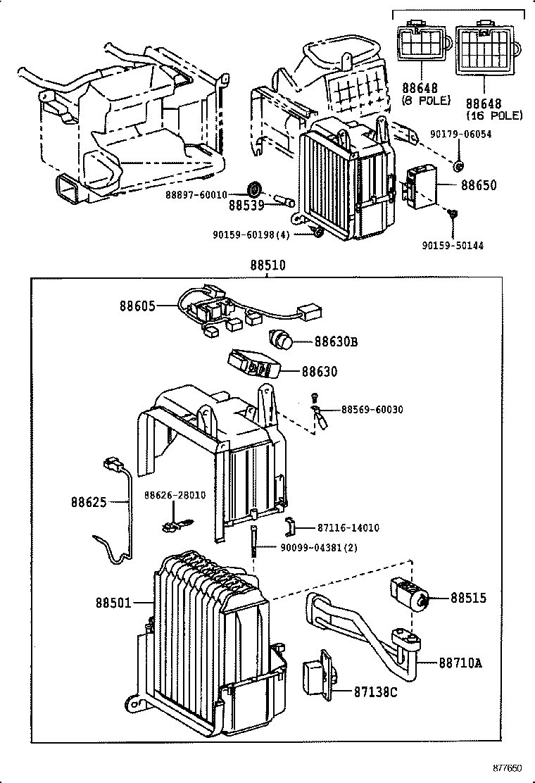  LAND CRUISER 80 |  HEATING AIR CONDITIONING COOLER UNIT